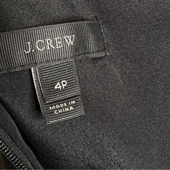 NEW J. Crew Jalopy Bow-Embellished Crepe Jumpsuit in Black Size 4Petite - Picture 6 of 10